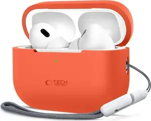 Silicone Protective Case Tech-Protect for Apple AirPods Pro (1/2) — Neon Orange
