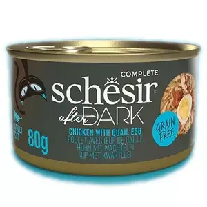 Консервы для кошек Agras Pet Foods Schesir after Dark Complete Brühe 80 г — курица, без глютена, для взрослых