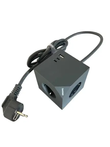 MicroConnect MC-CUBE015USBMAGNETIC strāvas pagarinātājs kubveida ar