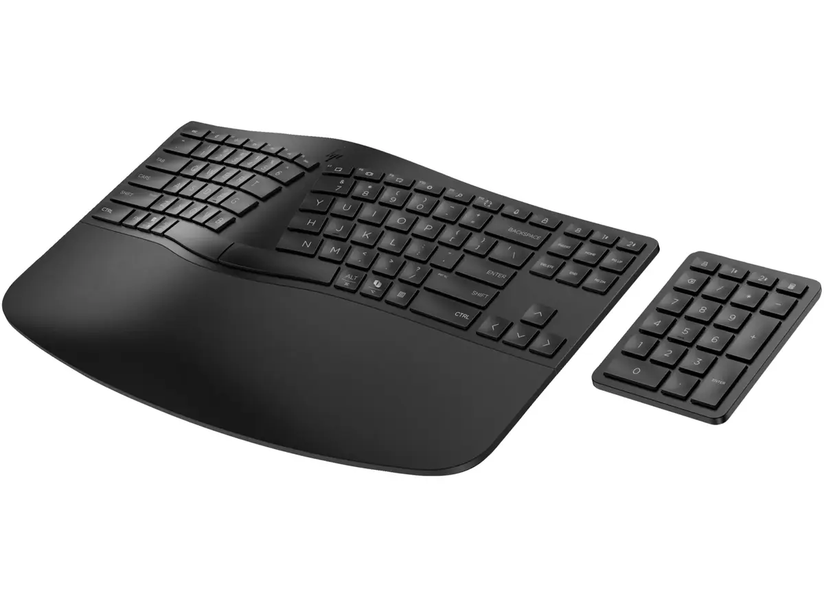 HP 960 Ergonomic Wireless Keyboard pilna izmēra RF/Bluetooth Photo 2