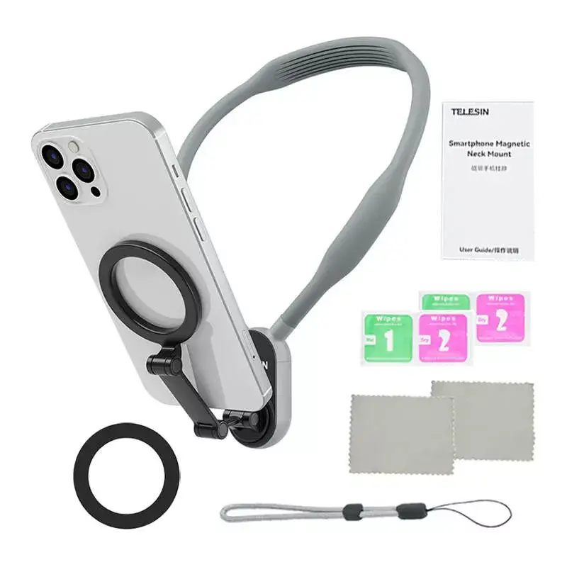 Telesin magnētiskais kakla stiprinājums MNM-002 priekš iPhone 12–16 Photo 4