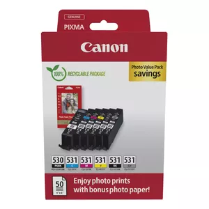 Картридж Canon Ink 6117C004 PGI-530/CLI-531 Черный Голубой Пурпурный Желтый Серый