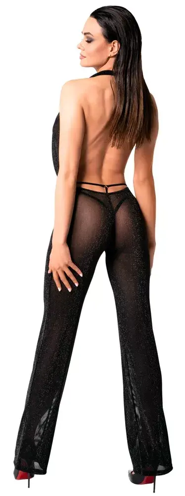 Noir Jumpsuit Bodie L — чёрный прозрачный кэтсьют Photo 4