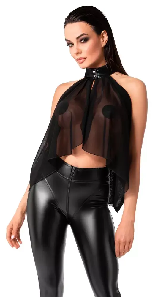 Noir Bolero Bodie M — чёрный прозрачный боди Photo 3