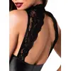 Noir Orgia мини-платье L — powerwetlook с кружевом Photo 5