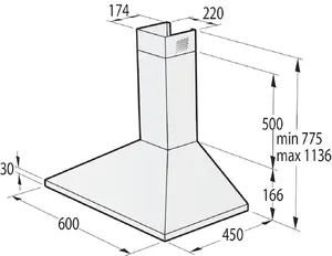 Настенная вытяжка Gorenje WHC629E4X-DE Photo 1
