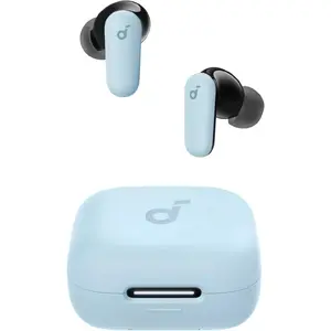Беспроводная внутриушная гарнитура Anker P30i — Bluetooth USB Type-C, светло-голубая, для звонков и музыки