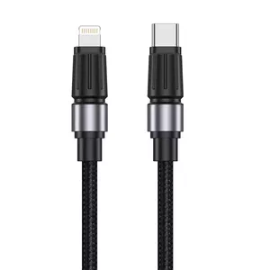 USB-C uzlādes kabelis Jellico B26 60W PD 1 m melns