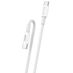 Lādēšanas kabelis USB-C uz USB-C Jellico B22 100W (20V 5A) 1 m balts