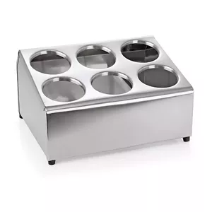 Table accessories holder WAS DE1231595006, cylinder 37.5×30×21 cm, 6 compartments