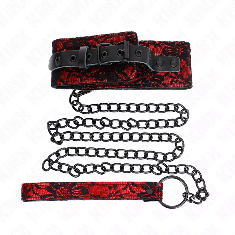 Mežģīņu kaklarota ar jostu KINK D-240757 — 105 cm Photo 2