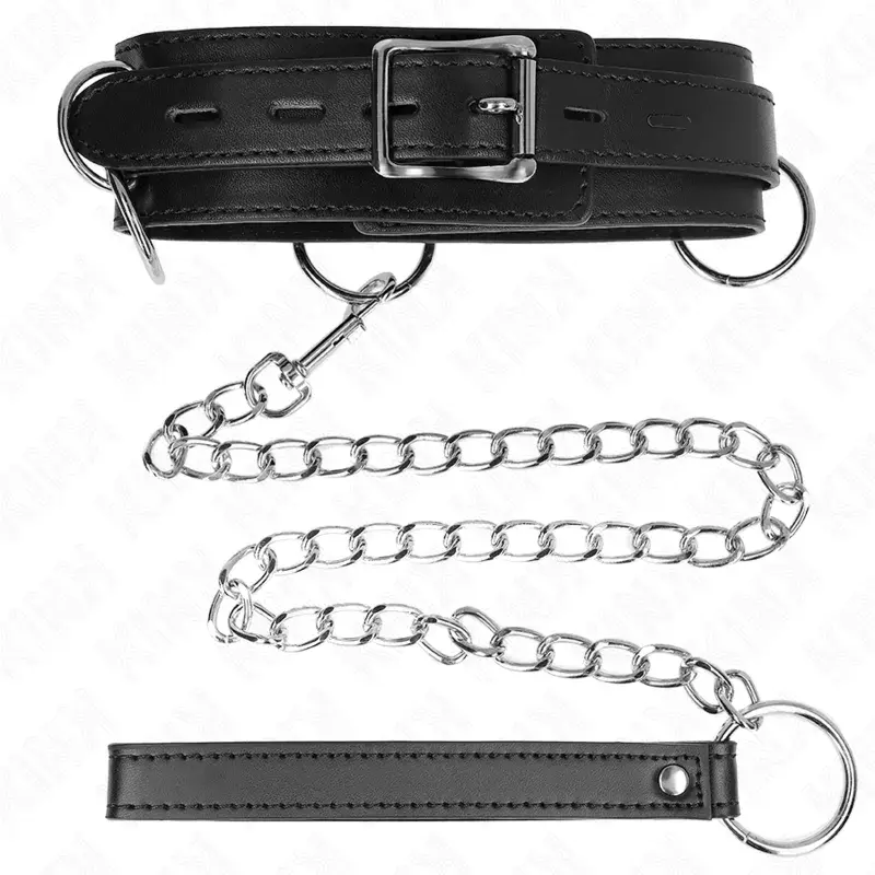 KINK COLLAR & GAG Ошейник-ожерелье 3 кольца D-240808 Photo 4