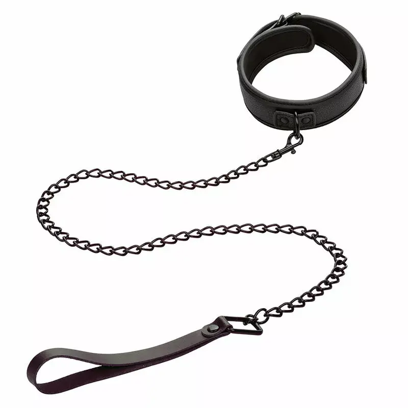 Leather Collar & Leash CALEXOTICS Nocturnal Photo 2