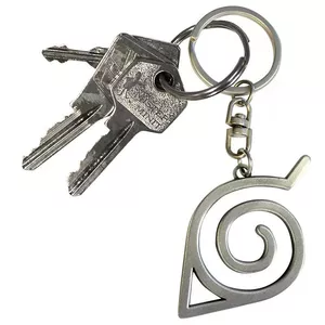 3D Keychain ABYstyle NARUTO SHIPPUDEN Konoha Silver Metal 50x41mm