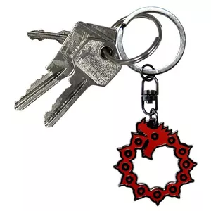 Keychain ABYstyle THE SEVEN DEADLY SINS Emblem Metal Black Red Silver 40mm