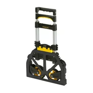 Folding transport trolley STANLEY SXWT-FT501-SP — hand truck, aluminium frame, 70 kg capacity, 2 wheels, foldable compact