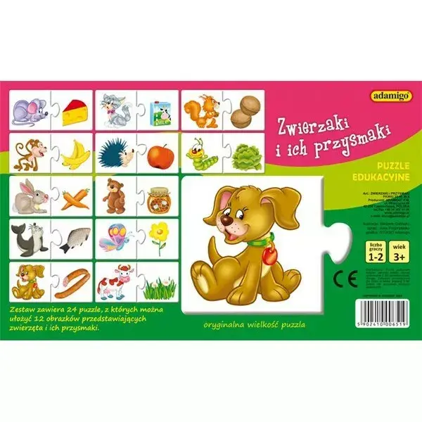 Adamigo Układanka Zwierzaki i Przysmaki 6519 Photo 2