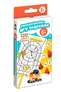 Izglītojoša loģikas uzdevumu grāmata bērniem CzuCzu Fantastyczne gry logiczne 5+ (MPN 9539)