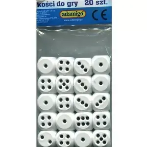 Board game accessory set Adamigo Bones set of 20 pcs – 20 game bones for dice-based games