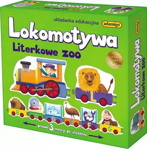 Поезд-пазл Adamigo Locomotive — «зообуквы», модель 7219 образовательная игра