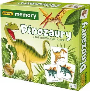 Board Game Adamigo Game Memory Dinosaurs model 7417 — children's memory matching game with dinosaur theme