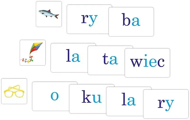 Izglītojošā puzle Adamigo Syllables 7516 Photo 2