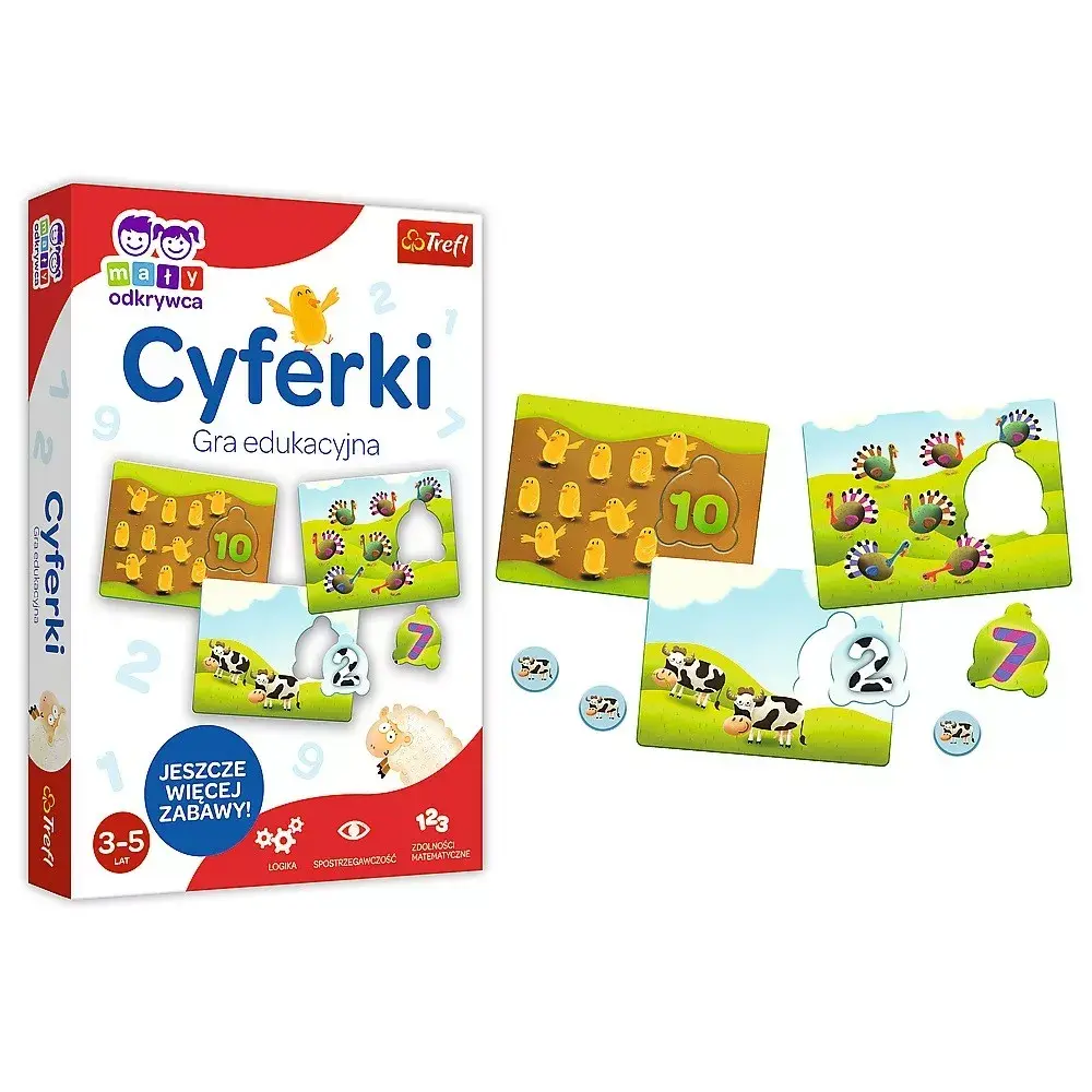 Настольная игра TREFL Gra Cyferki Maly Odkrywca Photo 4