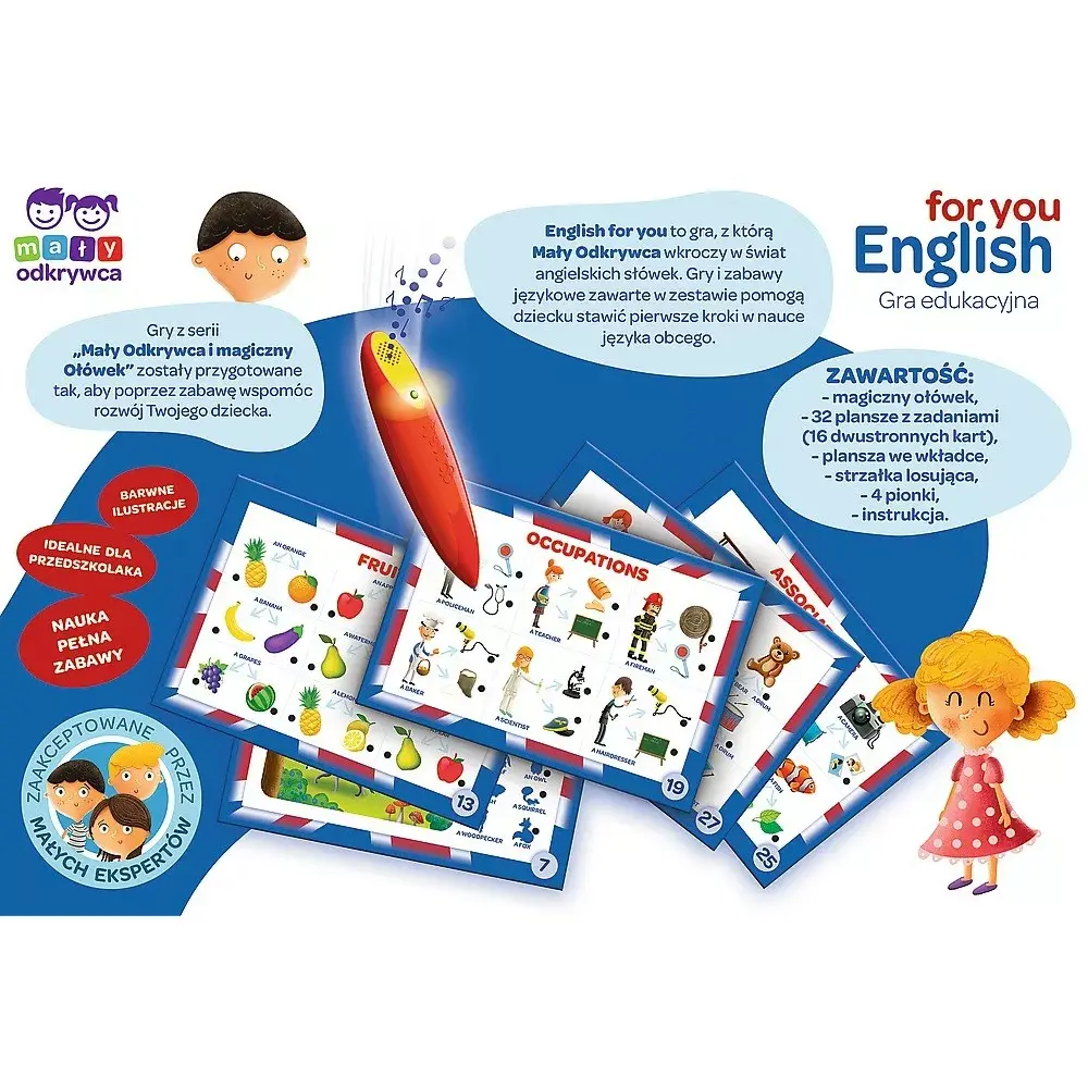 TREFL Game English for you Little Explorer Magic pencil Photo 3