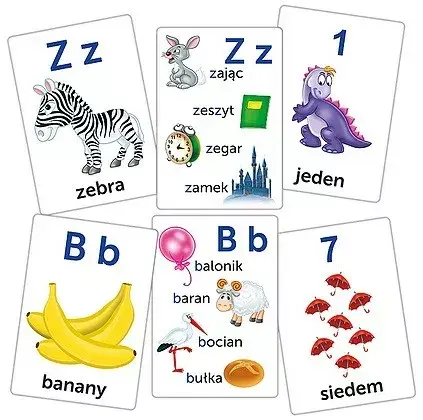 Adamigo Game Letters and Numbers izglītojošas kartiņas Photo 2