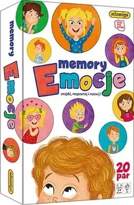 Galda spēle Adamigo Game Memory Emotions (MPN 7660) — atmiņas spēle ar emociju kartītēm