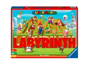 Настольная игра Ravensburger Gra Labyrinth Super Mario – семейная логическая игра, кооператив