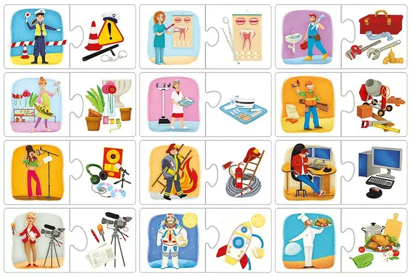 Adamigo puzlis Game Occupations and attributes Photo 2