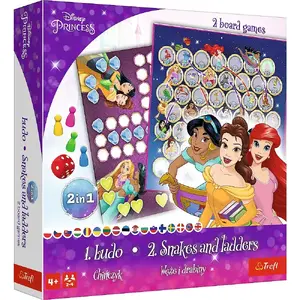 Board Game TREFL Game 2in1 Ludo and Snakes & Ladders Disney Princess