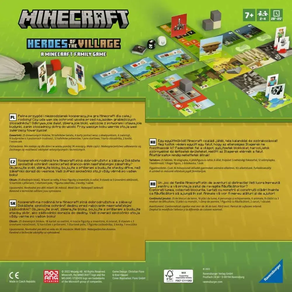 Ravensburger Minecraft: Save the Village galda spēle Photo 2