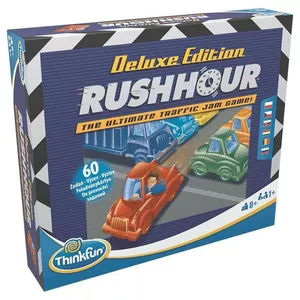 Galda spēle Ravensburger Rush Hour Deluxe — loģiskā satiksmes slidināšanas puzle, vienam spēlētājam