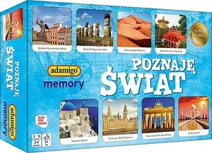 Board Game Adamigo Game I'm Exploring the World Memory – Educational memory matching game, 7684