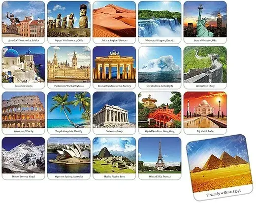 Galda spēle Adamigo Game I'm Exploring the World Memory Photo 2