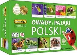Children’s memory game Adamigo Game Insects and spiders memory – educational card-matching set featuring insect and spider illustrations