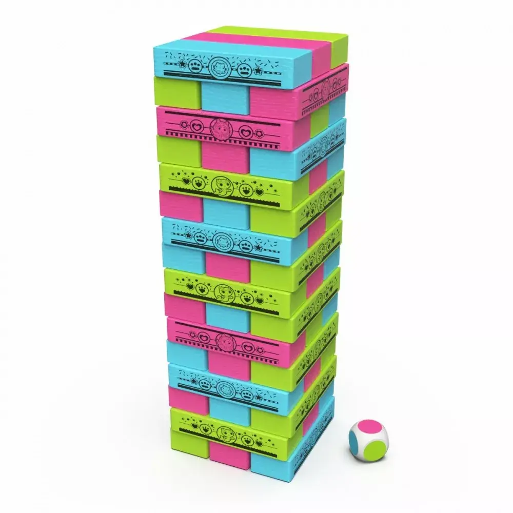 spinmaster Gabby’s Dollhouse Jumbling Tower — wooden Jenga game Photo 3