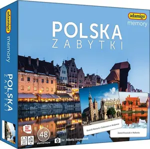 Galda spēle Adamigo Memory game - Poland monuments 7905