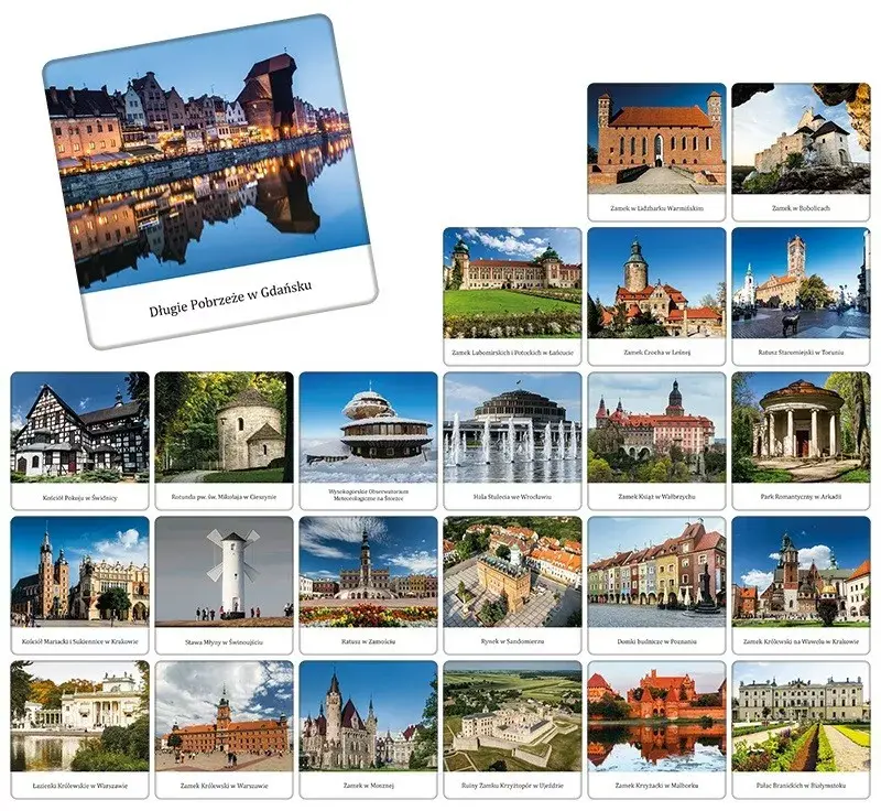 Adamigo Memory game - Poland monuments 7905 Photo 2
