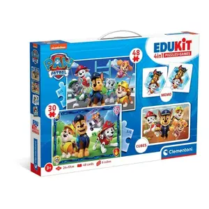 Образовательный конструктор Clementoni EDUKIT 4 IN 1 - PAW PATROL, набор STEM 4 в 1