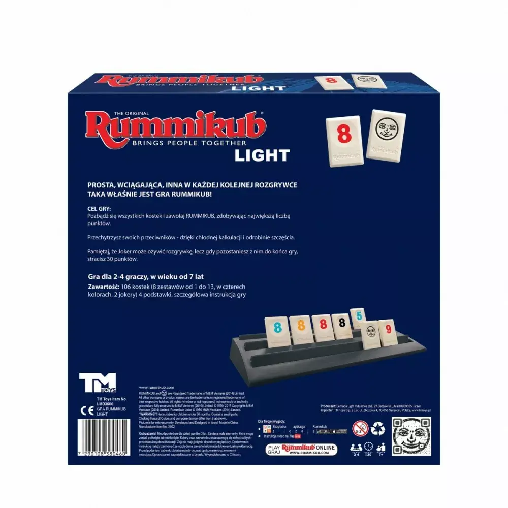TMTOYS Game Rummikub Light board game Photo 5