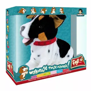 Интерактивная мягкая игрушка Madej Figo Dog (джек-рассел) реагирует на голосовые команды, батарейная, модель 062605