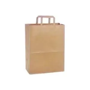 PaperSeal paper bag TWIST 260×120×350 mm white – paper carry bag with twisted handles