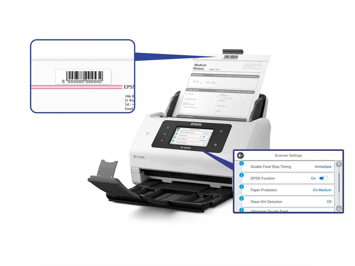 Потоковый сканер Epson WorkForce DS-900WN Photo 4