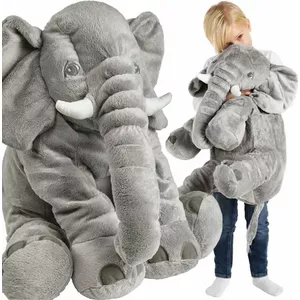 Plush elephant pillow GoTel B48L — soft toy cushion for cuddling and decor