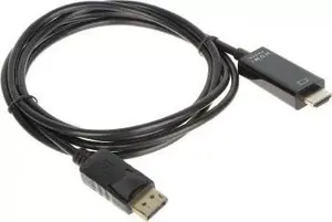 AV adapteris DisplayPort - HDMI melns (DP-W/HDMI-W-1.8M)