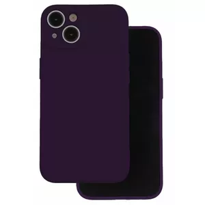 Silikona maciņš Samsung Galaxy A55 5G no iLike — plūmju (plum) krāsa, elastīgs aizsargvākšs