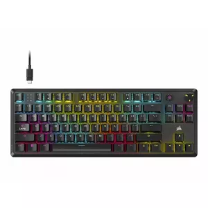 Mechanical Gaming Keyboard CORSAIR K70 CORE TKL — Tenkeyless, Wired, Linear MLX Red switches, Black